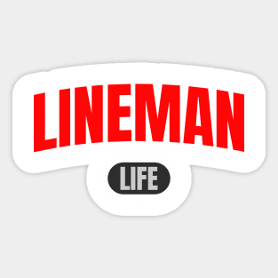 Lineman Life Sticker